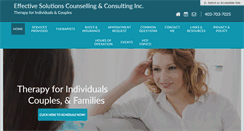 Desktop Screenshot of effectivesolutionscounselling.com