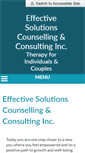 Mobile Screenshot of effectivesolutionscounselling.com